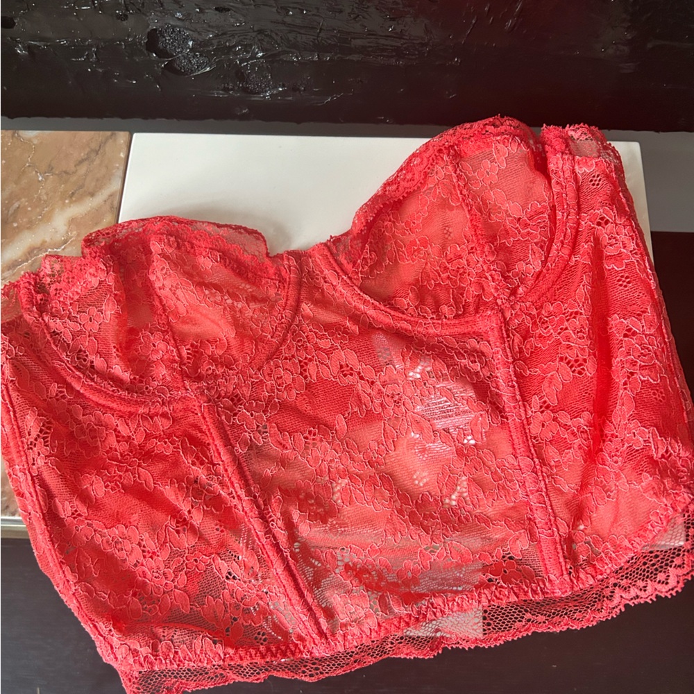 🆕 Stella McCartney Mila Shimmering Bustier Bra, Size Small